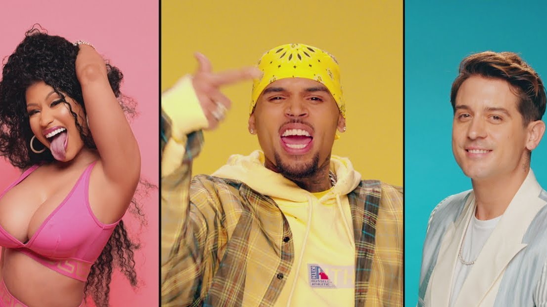 La Nicki Minaj más sensual electriza a Chris Brown y G-Eazy en el videoclip de “Wobble Up”